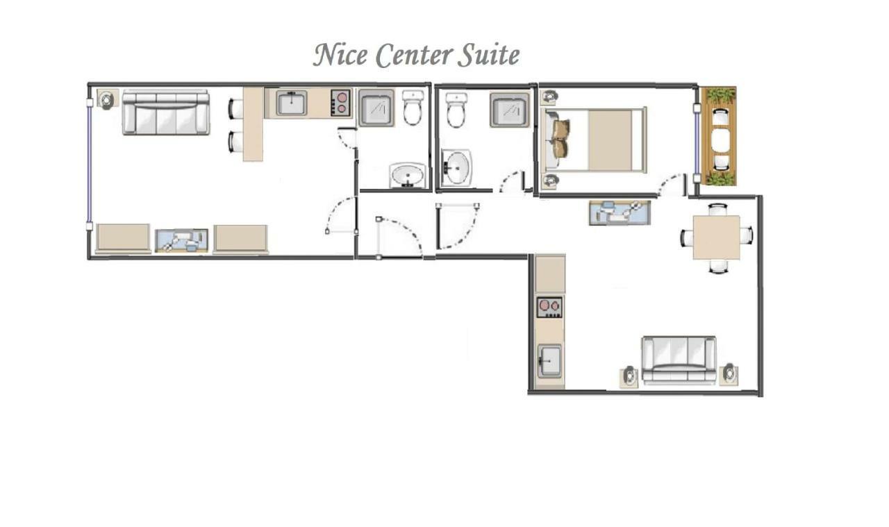 Nice Centre Flat - Modern, Quiet And Brand New المظهر الخارجي الصورة